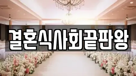 결혼식사회끝판왕
