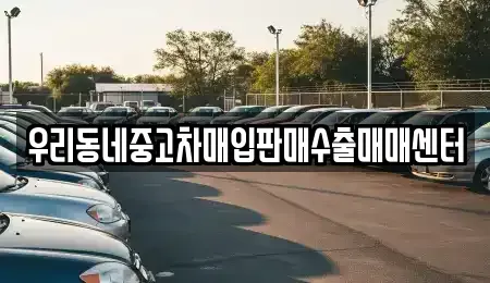 경기 고양시 덕양구 향동동 중고차 전문 우리동네중고차매입판매수출매매센터