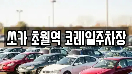 경기 광주시 초월읍 렌트카 전문 쏘카 초월역 코레일주차장