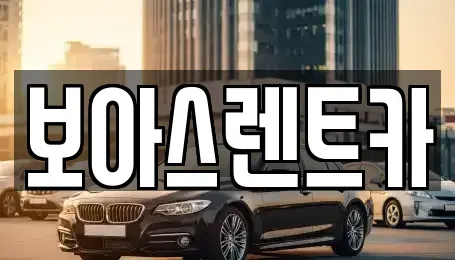 경기 김포시 걸포동 렌트카 전문 보아스렌트카
