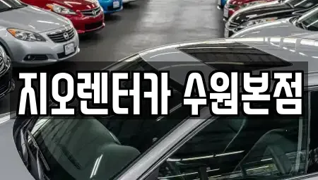경기 수원시 팔달구 지동 렌트카 전문 지오렌터카 수원본점