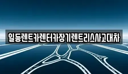 경기 안산시 단원구 대부남동 렌트카 전문 일등렌트카렌터카장기렌트리스사고대차