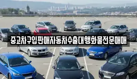 경기 안산시 단원구 대부남동 중고차매매 전문 중고차구입판매자동차수출대행화물전문매매