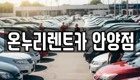 경기 안양시 동안구 관양동 렌트카 전문 온누리렌트카 안양점