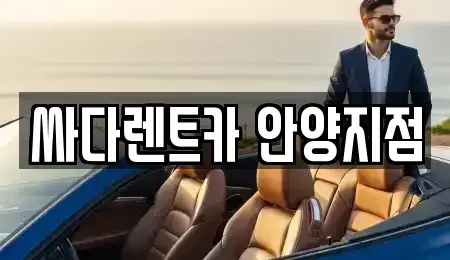 경기 안양시 만안구 석수동 단기렌트카 전문 싸다렌트카 안양지점