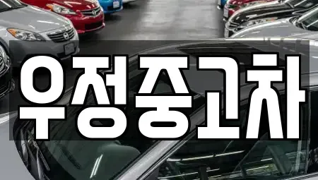 경기 양주시 회암동 중고차 전문 우정중고차