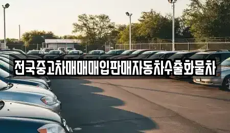 경기 양주시 회암동 중고차 전문 전국중고차매매매입판매자동차수출화물차