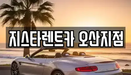 경기 오산시 부산동 장기렌트카 전문 지스타렌트카 오산지점