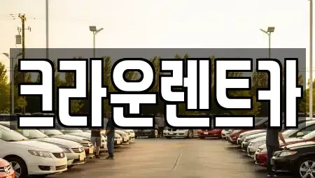 경기도 남양주시 호평동 렌트카 전문 크라운렌트카