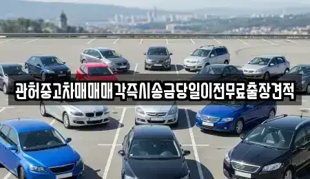 경기도 동두천시 하봉암동 중고차 전문 관허중고차매매매각즉시송금당일이전무료출장견적