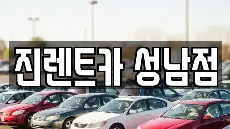 경기도 성남시 수정구 신흥동 단기렌트카 전문 진렌트카 성남점