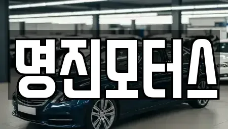경기도 안산시 상록구 일동 중고차매매 전문 명진모터스