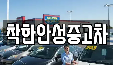 경기도 안성시 중고차매매 전문 착한안성중고차