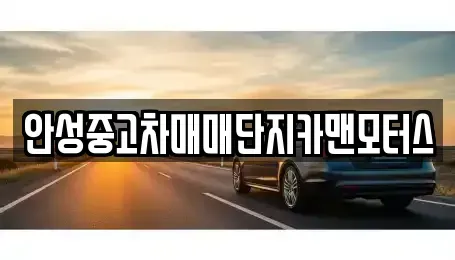 경기도 안성시 현수동 중고차 전문 안성중고차매매단지카맨모터스