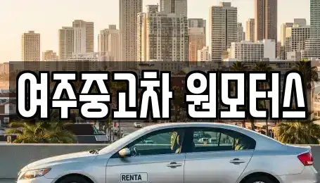 경기도 여주시 매룡동 중고차매매 전문 여주중고차 원모터스