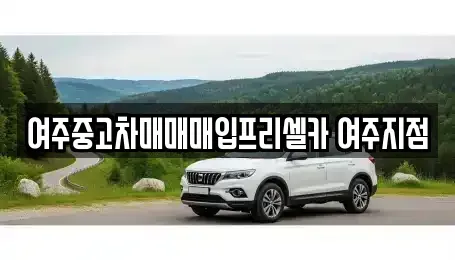 경기도 여주시 북내면 중고차매매 전문 여주중고차매매매입프리셀카 여주지점