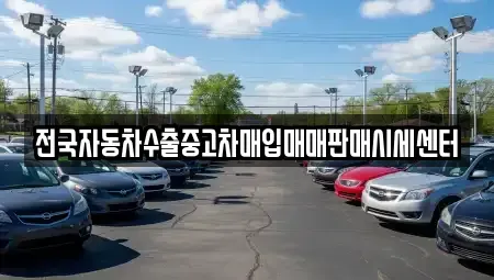 경기도 의왕시 오전동 중고차 전문 전국자동차수출중고차매입매매판매시세센터