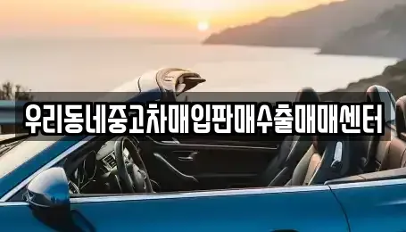 경기도 화성시 중고차매입 전문 우리동네중고차매입판매수출매매센터