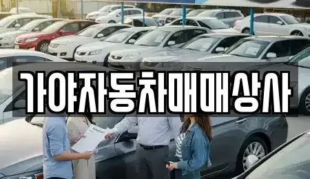 경남 김해시 어방동 중고차매매 전문 가야자동차매매상사