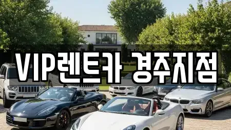 경북 경주시 서부동 렌트카 전문 VIP렌트카 경주지점