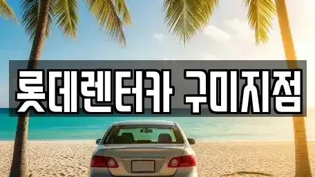 경북 구미시 임수동 렌트카 전문 롯데렌터카 구미지점