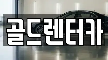 경북 안동시 정상동 렌트카 전문 골드렌터카