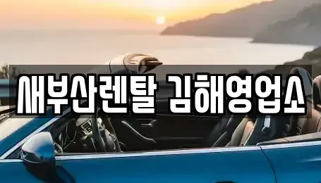 경상남도 김해시 삼방동 렌트카 전문 새부산렌탈 김해영업소