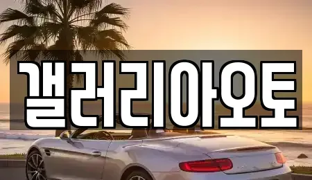 경상남도 진주시 장재동 중고차 전문 갤러리아오토