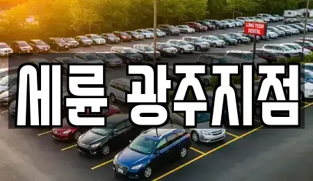 광주광역시 남구 송하동 렌트카 전문 세륜 광주지점