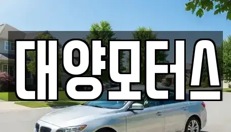 광주광역시 남구 송하동 중고차 전문 대양모터스