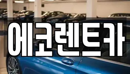 광주광역시 서구 양동 렌트카 전문 에코렌트카