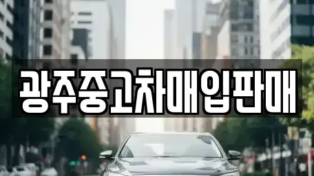 광주광역시 서구 양동 중고차매입 전문 광주중고차매입판매