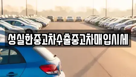 대구 수성구 사월동 중고차매입 전문 성실한중고차수출중고차매입시세