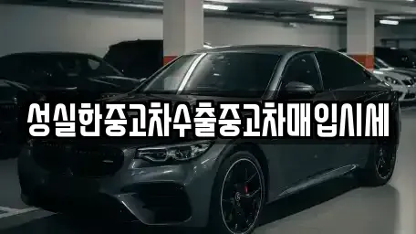 대구 수성구 중고차매입 전문 성실한중고차수출중고차매입시세
