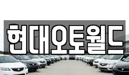 대전 유성구 계산동 중고차매입 전문 현대오토월드