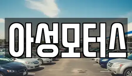 대전광역시 대덕구 신대동 중고차 전문 아성모터스