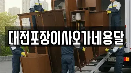 대전포장이사오가네용달