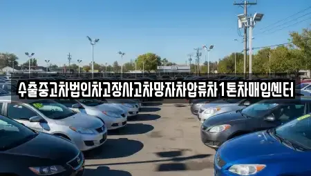 부산 강서구 봉림동 중고차매입 전문 수출중고차법인차고장사고차망자차압류차1톤차매입센터