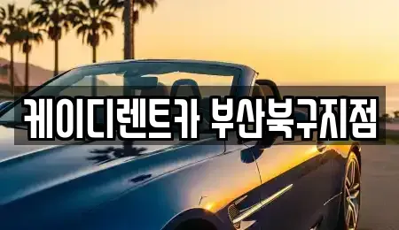 부산 북구 덕천동 렌트카 전문 케이디렌트카 부산북구지점