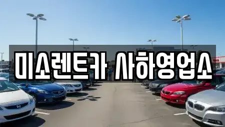 부산 사하구 구평동 렌트카 전문 미소렌트카 사하영업소