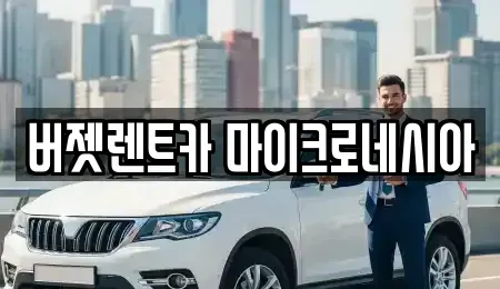 부산 해운대구 중동 렌트카 전문 버젯렌트카 마이크로네시아