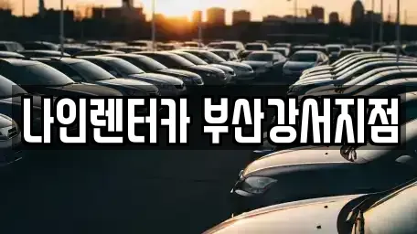 부산광역시 강서구 송정동 렌트카 전문 나인렌터카 부산강서지점