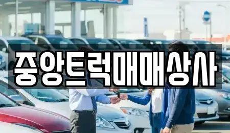 부산광역시 강서구 송정동 중고차매매 전문 중앙트럭매매상사