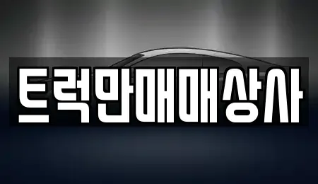 부산광역시 강서구 송정동 중고차매매 전문 트럭만매매상사