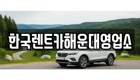 부산광역시 기장군 기장읍 렌트카 전문 한국렌트카해운대영업소