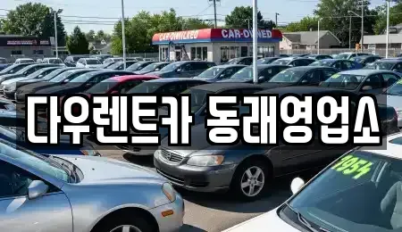 부산광역시 동래구 수안동 렌트카 전문 다우렌트카 동래영업소