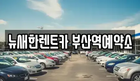 부산광역시 중구 대청동4가 렌트카 전문 뉴새한렌트카 부산역예약소