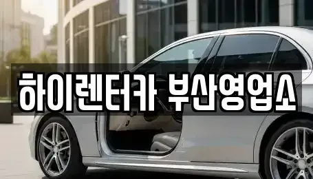 부산광역시 중구 대청동4가 렌트카 전문 하이렌터카 부산영업소