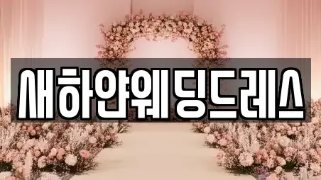 새하얀웨딩드레스
