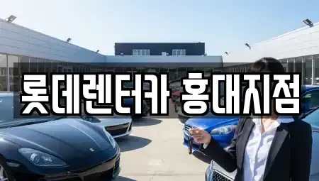 서울 마포구 망원동 단기렌트카 전문 롯데렌터카 홍대지점